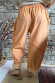 Rustic Nature Linen Blend Barrel Pant Washed Cayenne